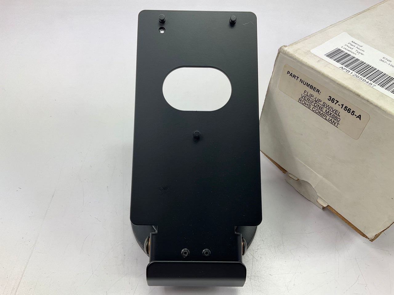VeriFone MX880 Credit Card Stand Open Hole Flip Up By Swivel Stands 367-1565-A