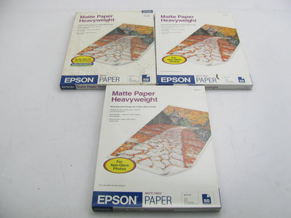 150 SHEETS -  Epson S041257 Matte Paper Premium Presentation 8.5 X 11 Ink Jet