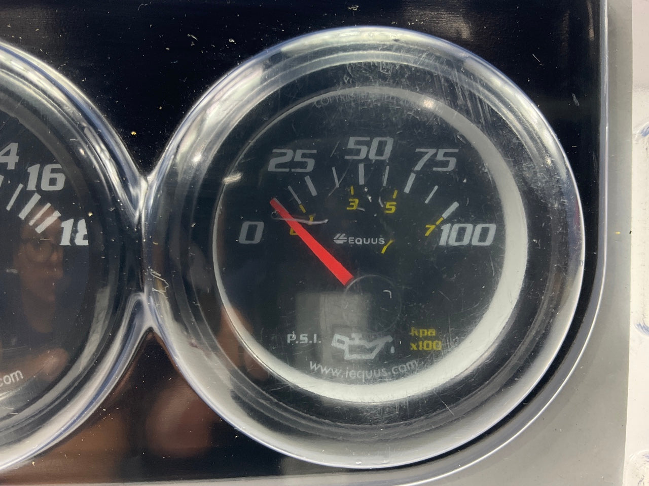 Equus 6200 2'' Mechanical Triple Gauge Kit, Water Temperature, Oil Pressure, Volt