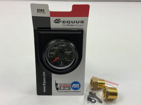 Equus 6242 2'' Mechanical Back-Lit Water Temperature Gauge, 130 - 280 Degree F