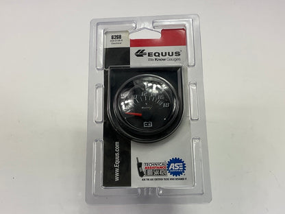 Equus 6268 2'' Black Back-Lit Analog Volt Meter Gauge, 8 To 18 Volts