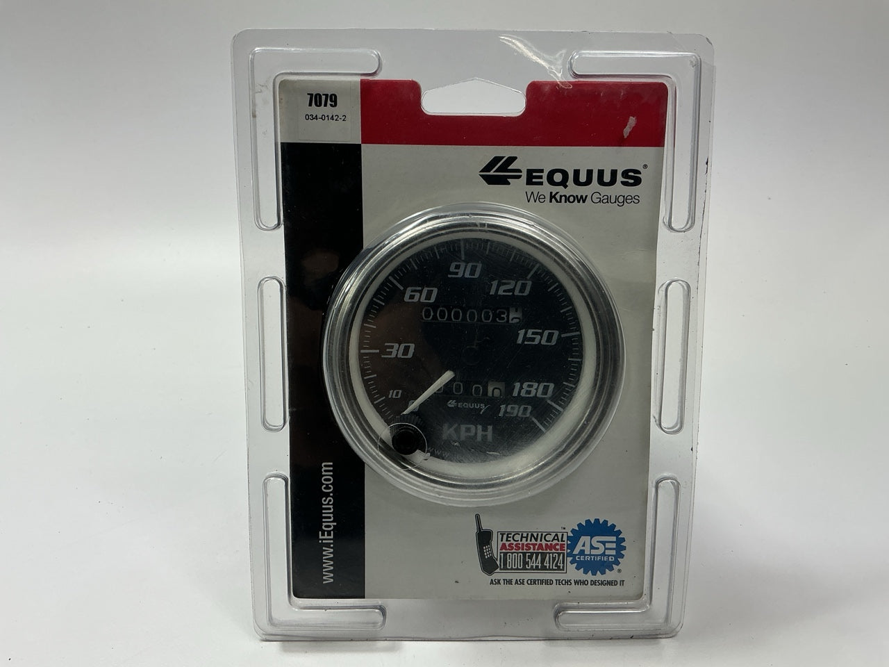 METRIC - KM/Hr (KPH) Equus 7079 Mechanical Speedometer Gauge,  3-3/8'' METRIC