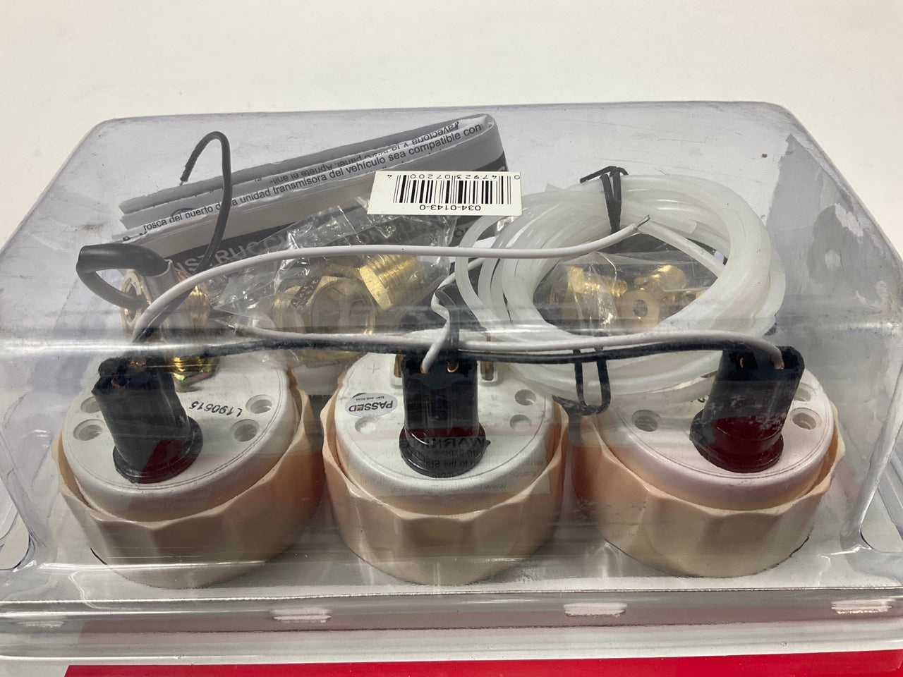 Equus 7200 2'' Chrome Triple Gauge Kit, Water Temperature / Oil Pressure / Volts