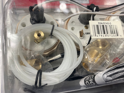Equus 7200 2'' Chrome Triple Gauge Kit, Water Temperature / Oil Pressure / Volts