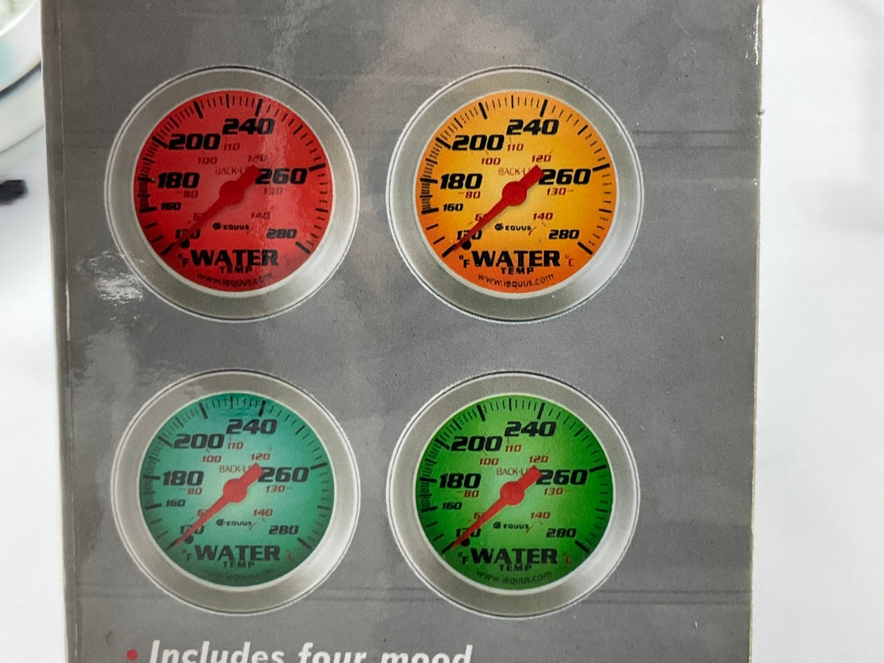 Equus 8080 5'' Tachometer Gauge With Shift Light, 0 To 10000 RPM Tach