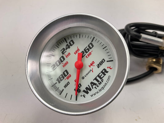Equus 8242 2'' Coolant Temperature Mechanical Water Temp Gauge, 130-280 F