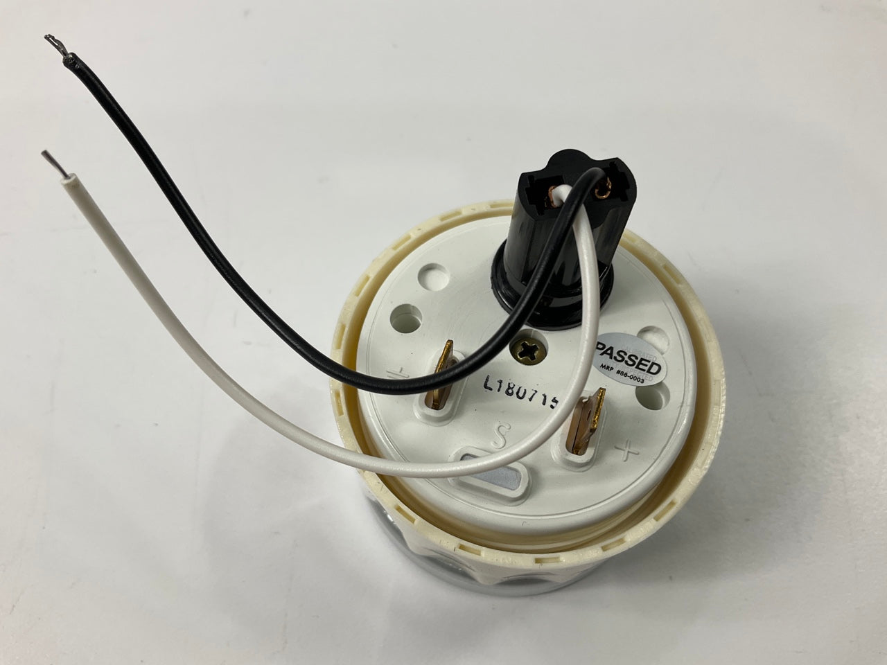 Equus 8268 2'' Analog Back-Lit Voltmeter Volt Gauge, 8 To 18 VDC, White Dial