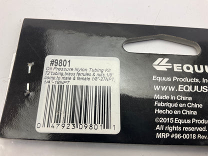 Equus 9801 Oil Pressure Gauge Sender Line Tubing Kit, 1/8'' Clear Nylon, 72'' Long