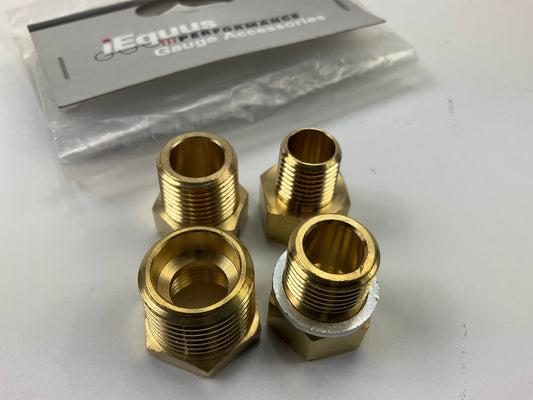 Equus 9851 Mechanical Water Temperature Gauge Adapter Brass Fittings Kit, 4 PCs