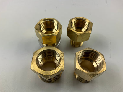 Equus 9851 Mechanical Water Temperature Gauge Adapter Brass Fittings Kit, 4 PCs