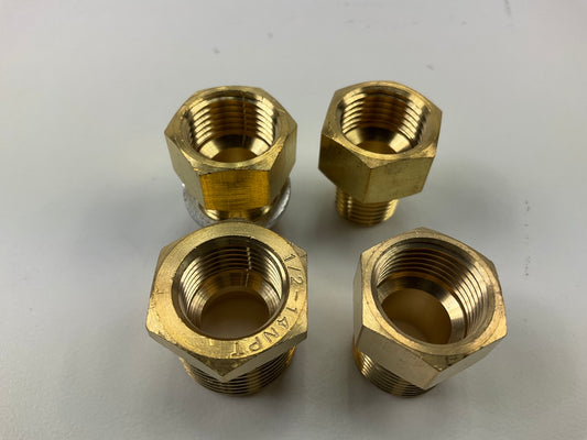 Equus 9851 Mechanical Water Temperature Gauge Adapter Brass Fittings Kit, 4 PCs
