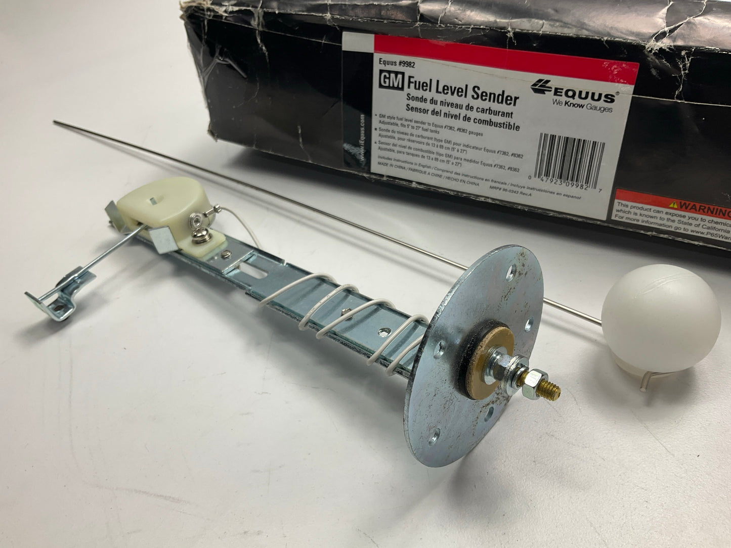 Missing All Hardware Equus 9982 GM Fuel Level Sender 0-90 Ohms 5''-23'' Tank Depth