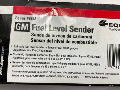 Equus 9982 GM Fuel Level Sender 0-90 Ohms 5'' To 23'' Tank Depth, Lever Style