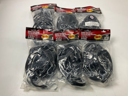 6 PACKS Of 10 Each - Erickson 06610 Multiple Length EPDM Rubber Tarp Straps