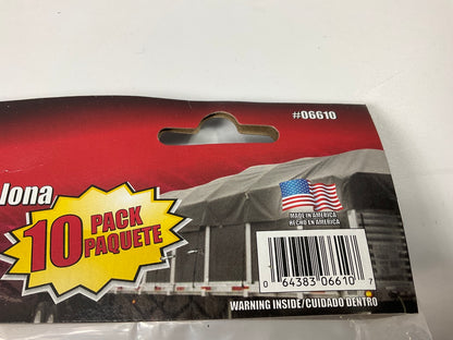 6 PACKS Of 10 Each - Erickson 06610 Multiple Length EPDM Rubber Tarp Straps