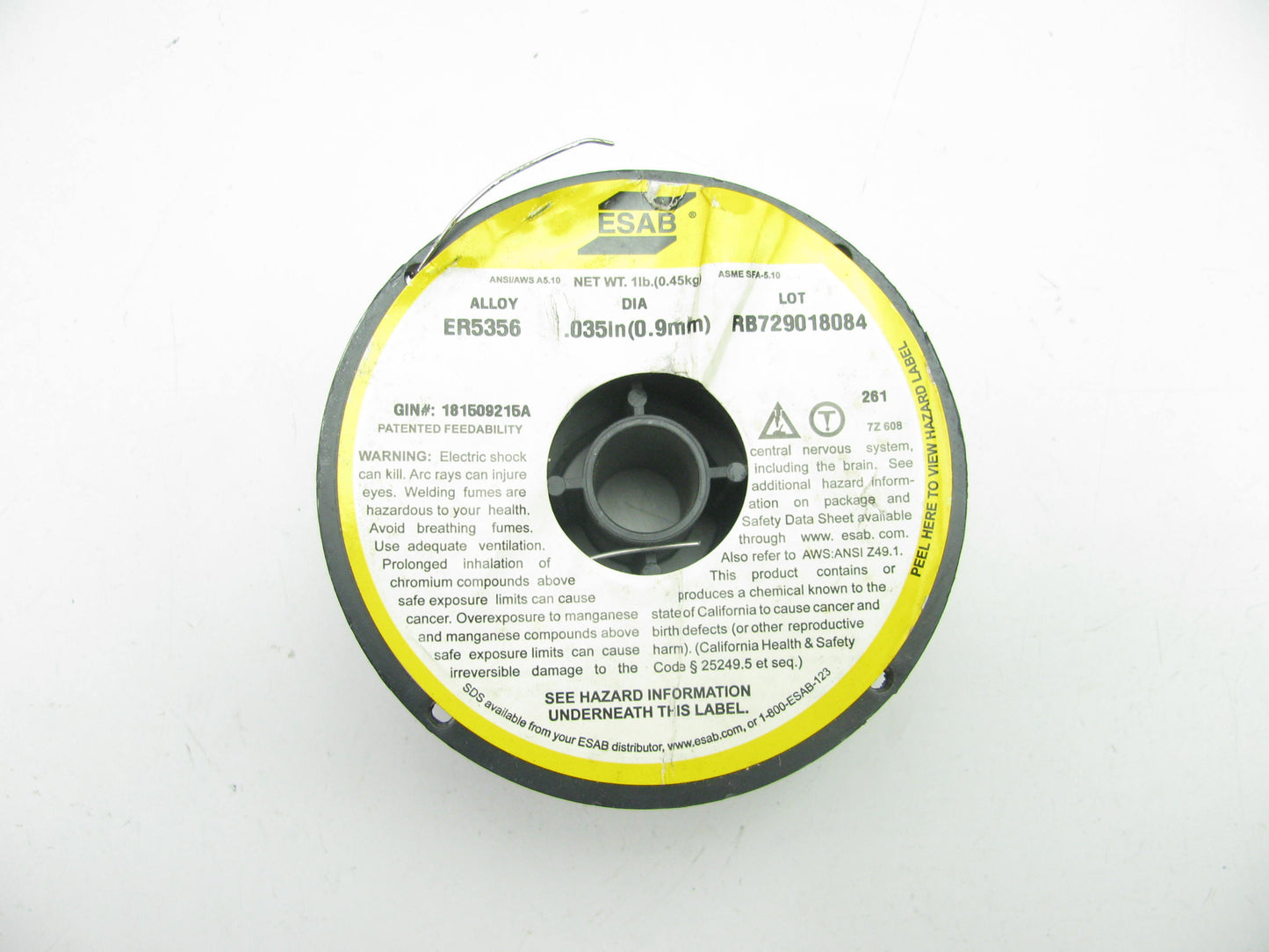 ESAB 181509215A ER5356 Aluminum MIG Welding Wire 1-Lb Spool .035''