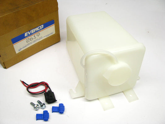 Universal Windshield Washer Tank Reservoir  W/pump Everco 2619