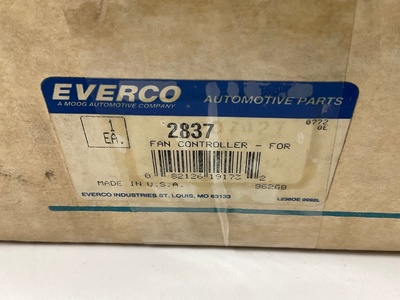 Everco 2837 Engine Cooling Fan Motor Relay Module 88-92 Ford Tempo E93Z-8B658-A