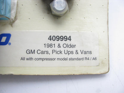 Everco 409994 134 A/C Retrofit Kit 1981-OLDER GM Cars Pickups & Vans R4 A6 Comp.