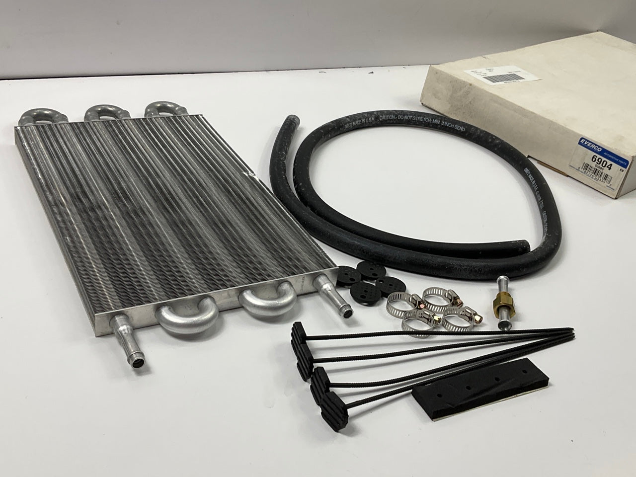 Everco 6904 Heavy Duty Auto Trans Oil Cooler Kit W/ Install Kit  15.5''x7.5''x3/4''