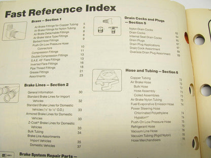 Everco 98978 Brass & Brake Line Catalog W/ Brake System Parts, Tubing, Tools