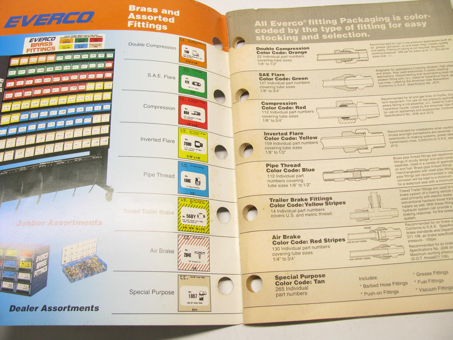 Everco 98978 Brass & Brake Line Catalog W/ Brake System Parts, Tubing, Tools