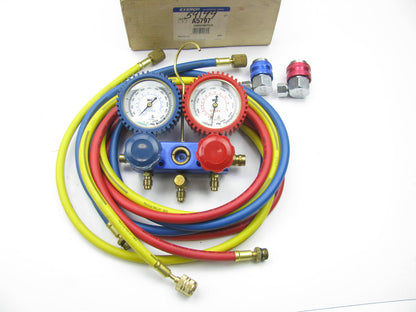 Everco A5797 Aluminum Fahrenheit Manifold Gauge Set With Coupler & Hoses