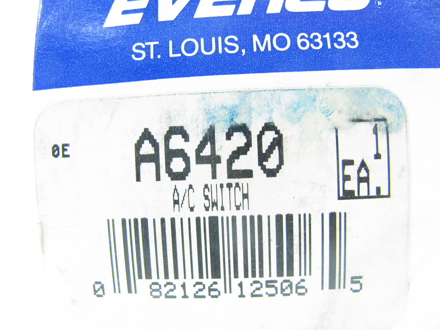Everco A6420 Engine Cooling Fan Switch Sensor