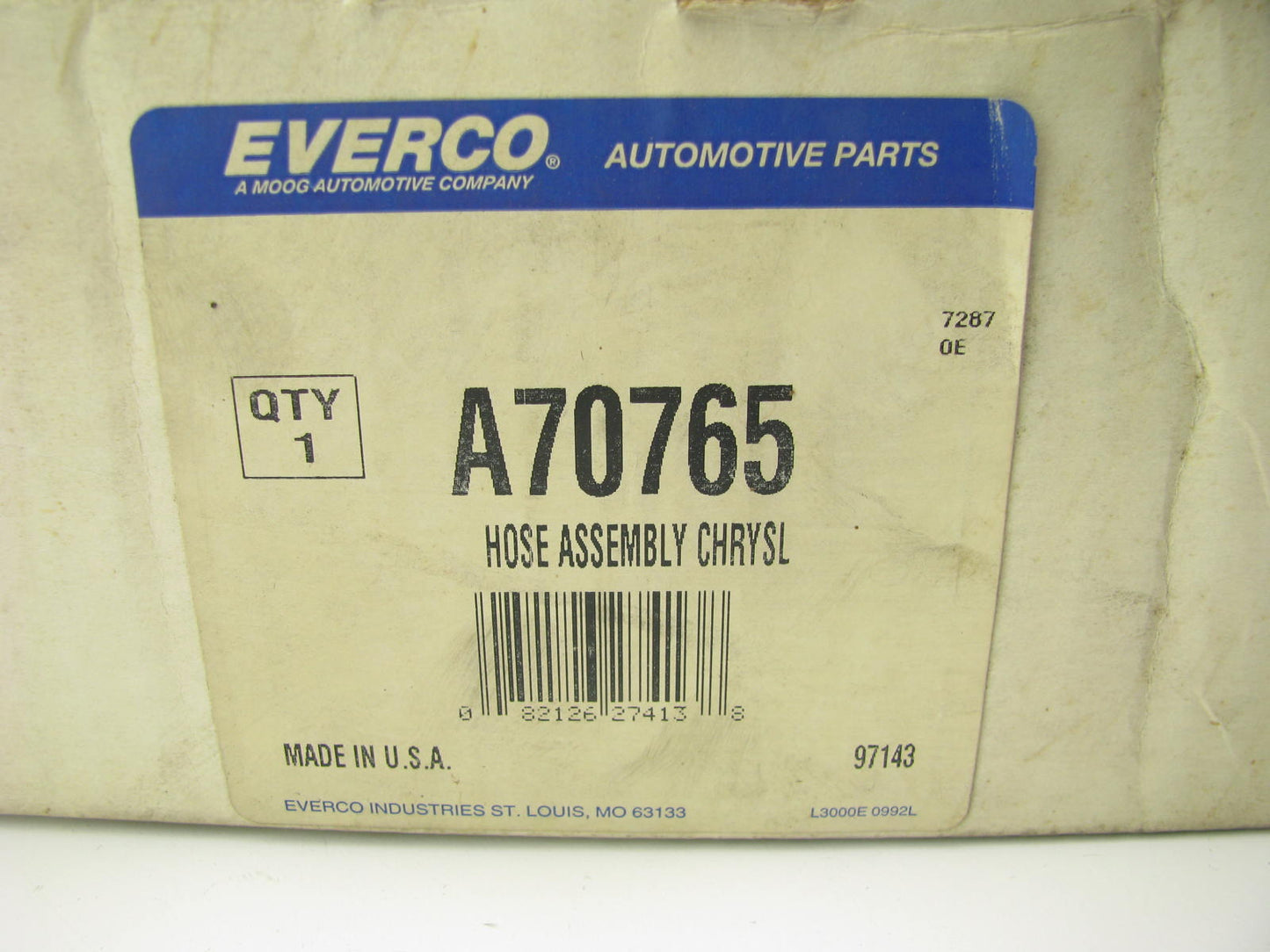 Everco A70765 A/C Refigerent Hose, Discharge & Liquid Line