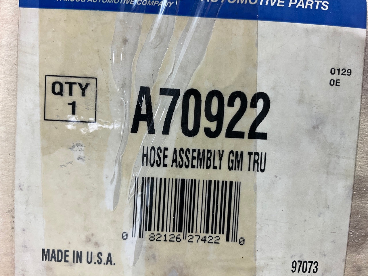 Everco A70922 A/C Refrigerant Hose