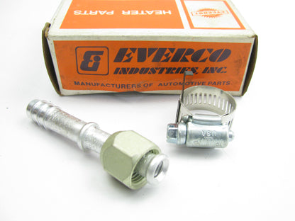 Everco A7312 A/C Straight Female Flare Fitting, #8 Hose, 3/8'' Fitting, 5/8''-18