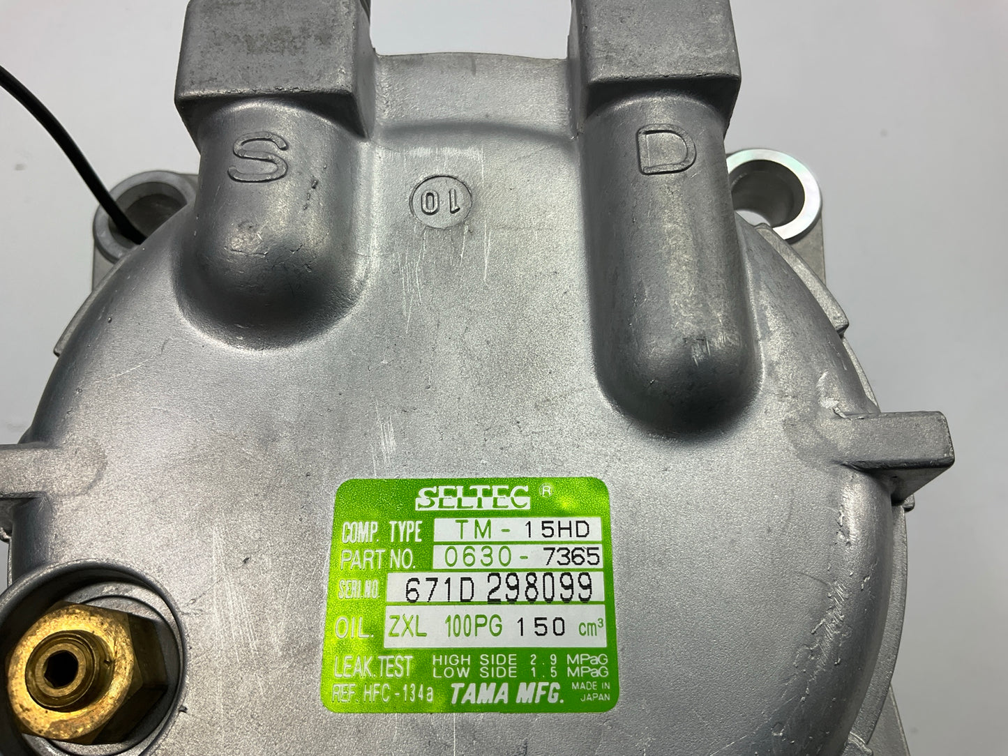 Everco A74800 A/C Compressor Seltec TM-15HD