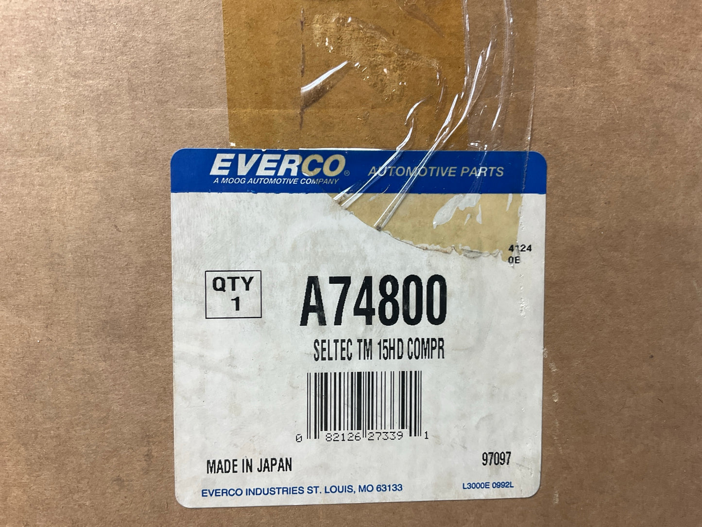 Everco A74800 A/C Compressor Seltec TM-15HD