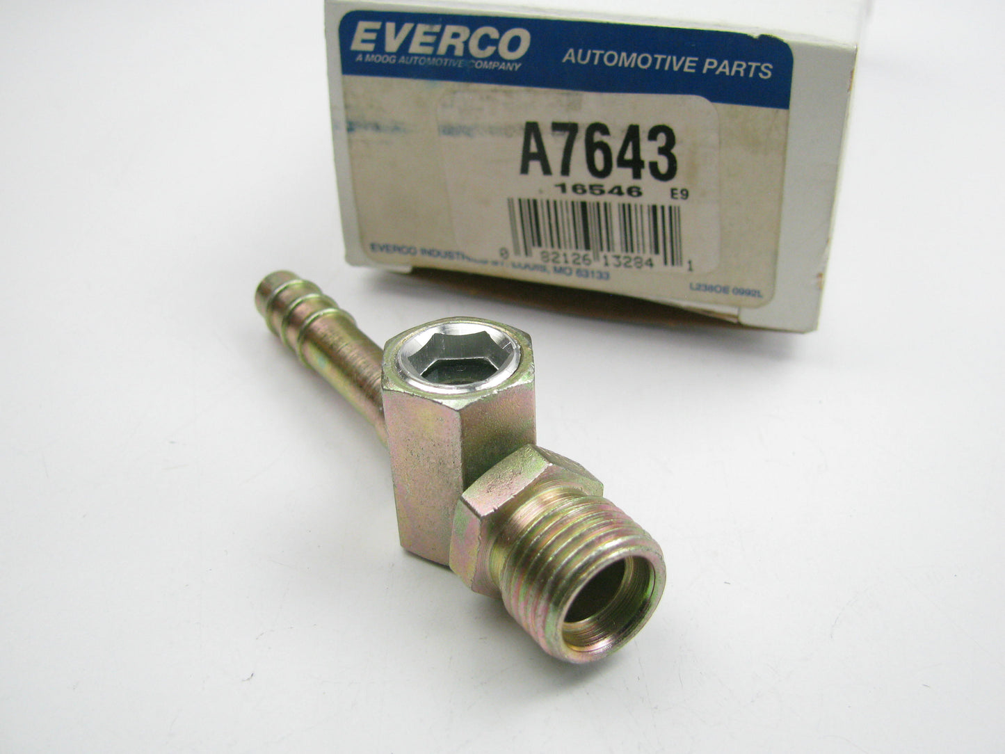 Everco A7643 A/C Liquid Line Hose Fitting W/ Sight Glass, 3/8'' Male O-Ring