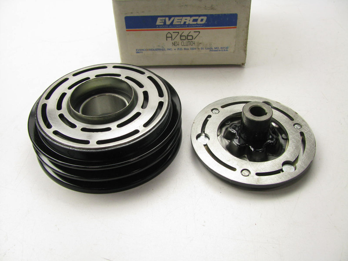 Everco A7667 A/C Compressor Clutch PULLEY - NO COIL  Double Groove