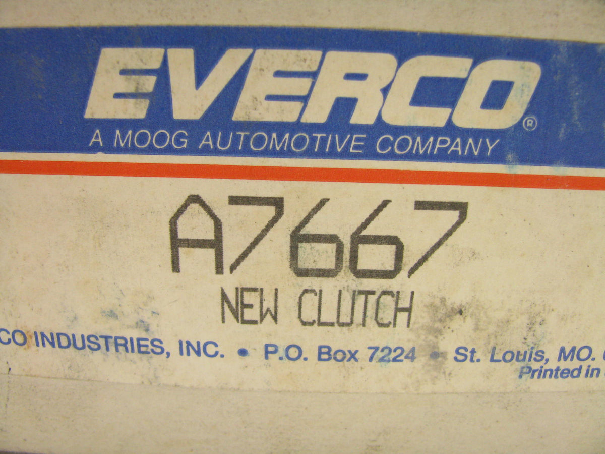 Everco A7667 A/C Compressor Clutch PULLEY - NO COIL  Double Groove