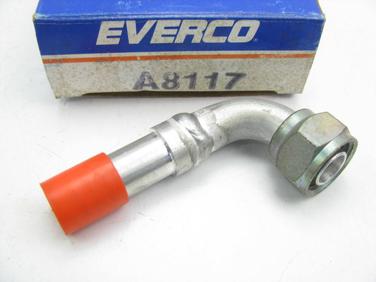 Everco A8117 Size 10 A/C Hose Fitting - 90 Degree Female O-Ring 5/8'' X 7/8''-14