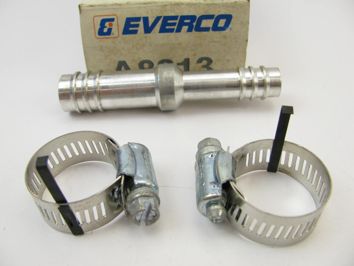 Everco A8213 Size 10 X 12 A/C Hose End Fitting - Straight Splicer 3 Barb