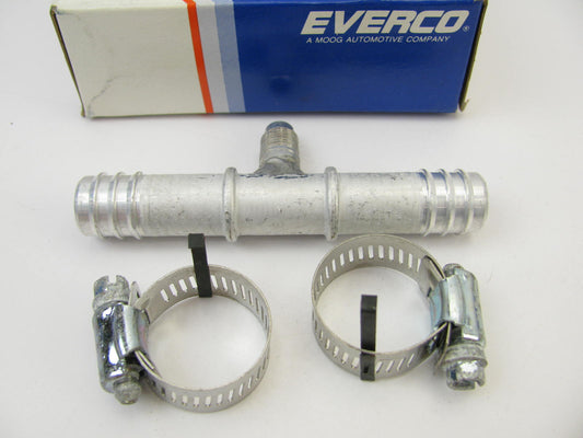 Everco A8224 Size 12 A/C Hose End Fitting - Splicer W/ Service Port 3 Barb