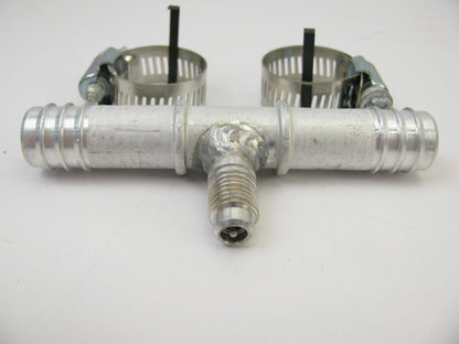 Everco A8224 Size 12 A/C Hose End Fitting - Splicer W/ Service Port 3 Barb