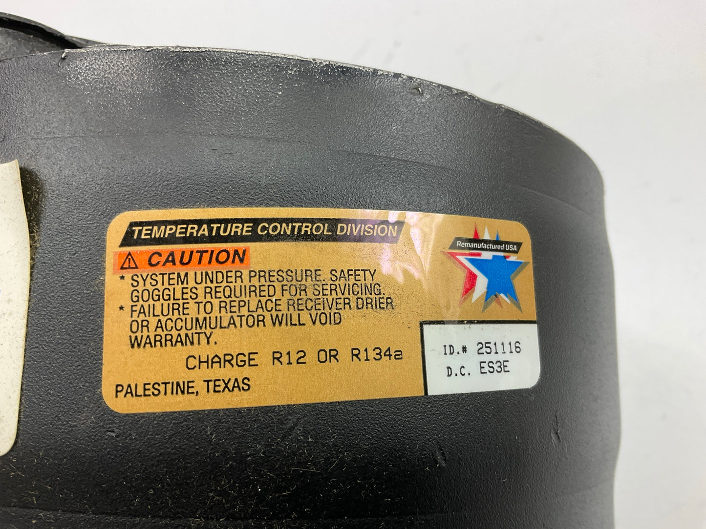 REMAN. Everco A8654 R4 A/C Compressor
