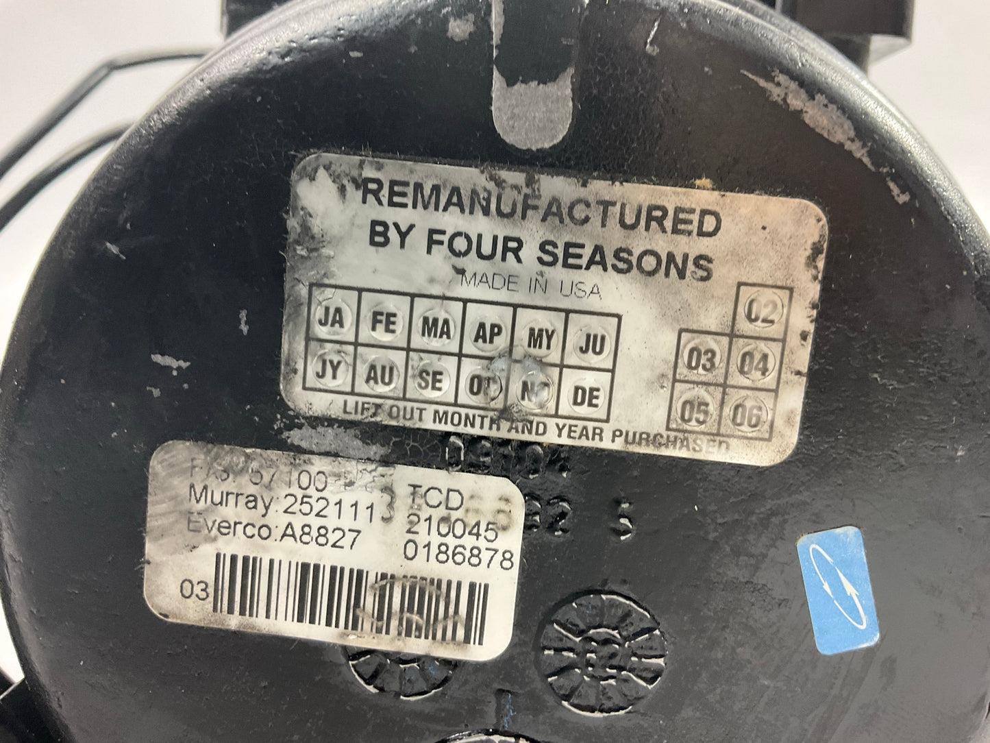 REMAN. Everco A8827 A/C Compressor With Clutch
