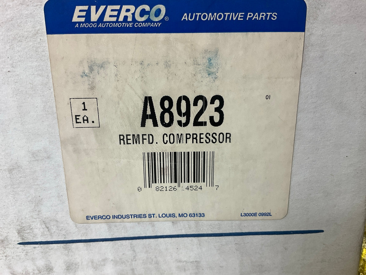 Everco A8923 A/C Compressor W/O Clutch