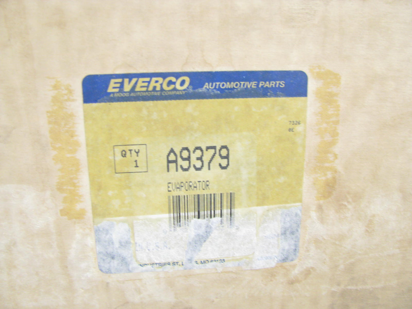 Everco A9379 A/C Evaporator Core - 54104