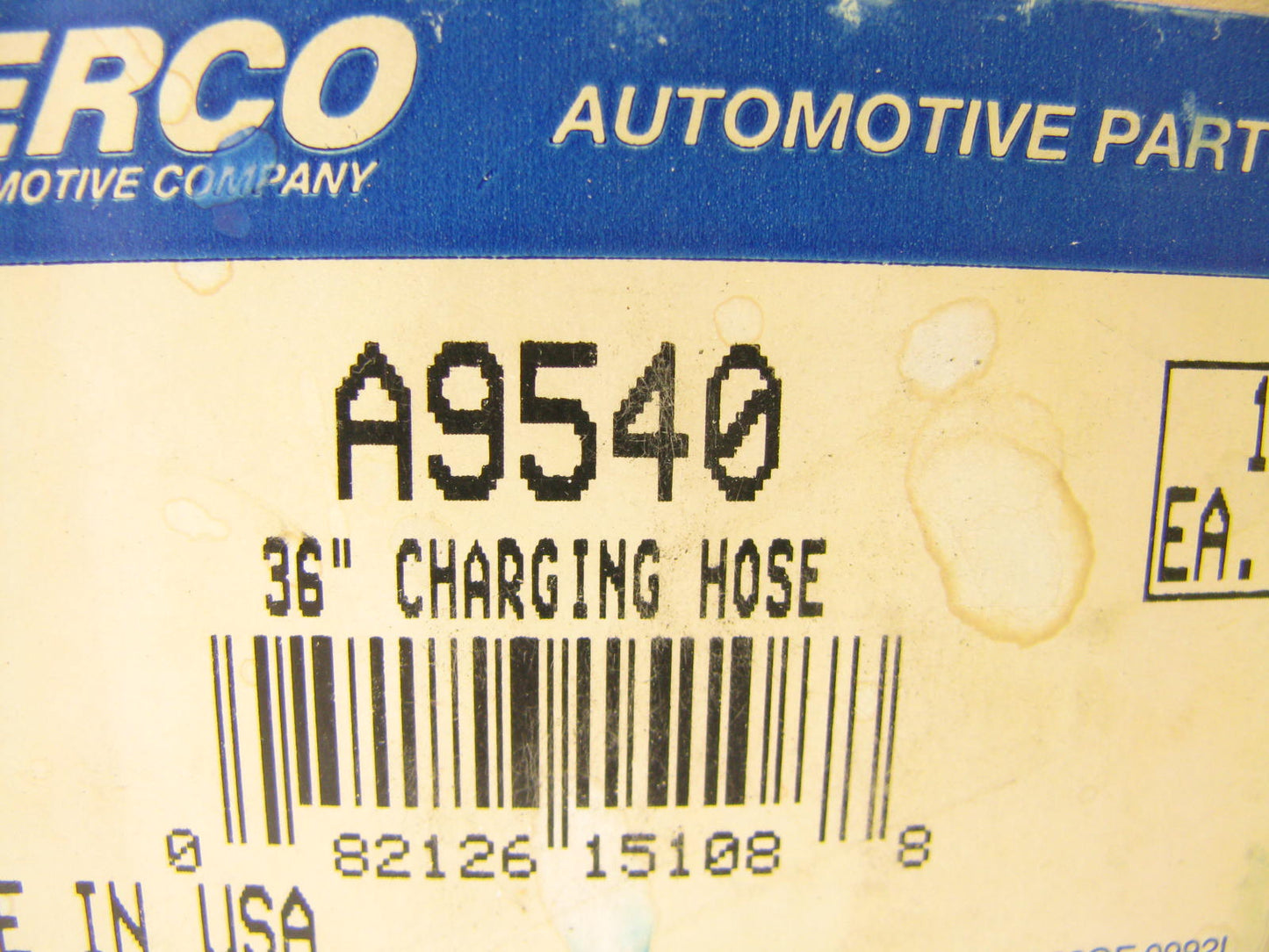 Everco A9540 3/16'' X 36'' VINTAGE AC Charging Hose