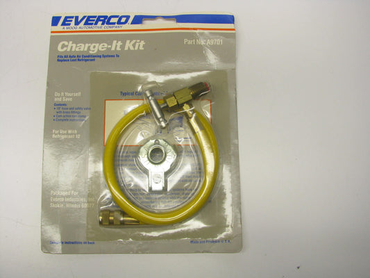 Everco A9701 A/C Charge It Kit - 18'' Hose & Safety Valve