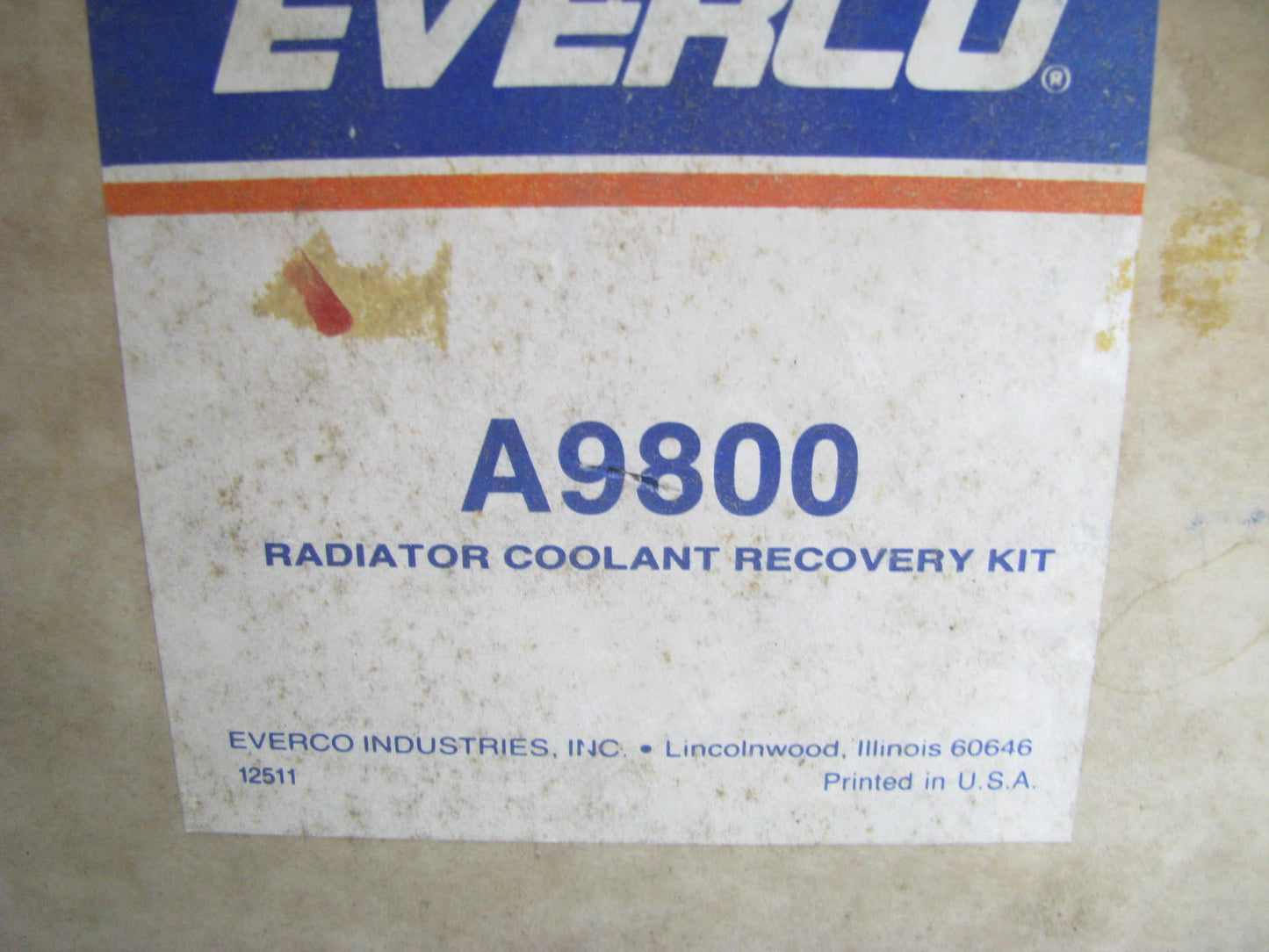 Everco A9800 Radiator Coolant Overflow Reservoir Bottle - UNIVERSAL - With Cap