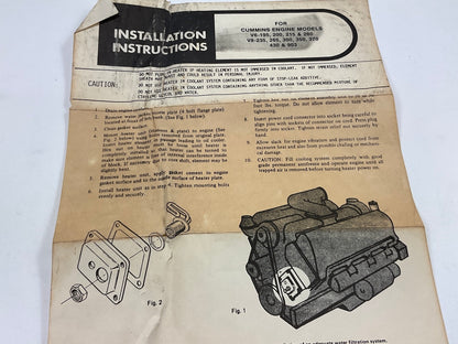 Everco D2518 Engine Block Heater, 1500 Watt For Cummins 215 235 265 280 300 370