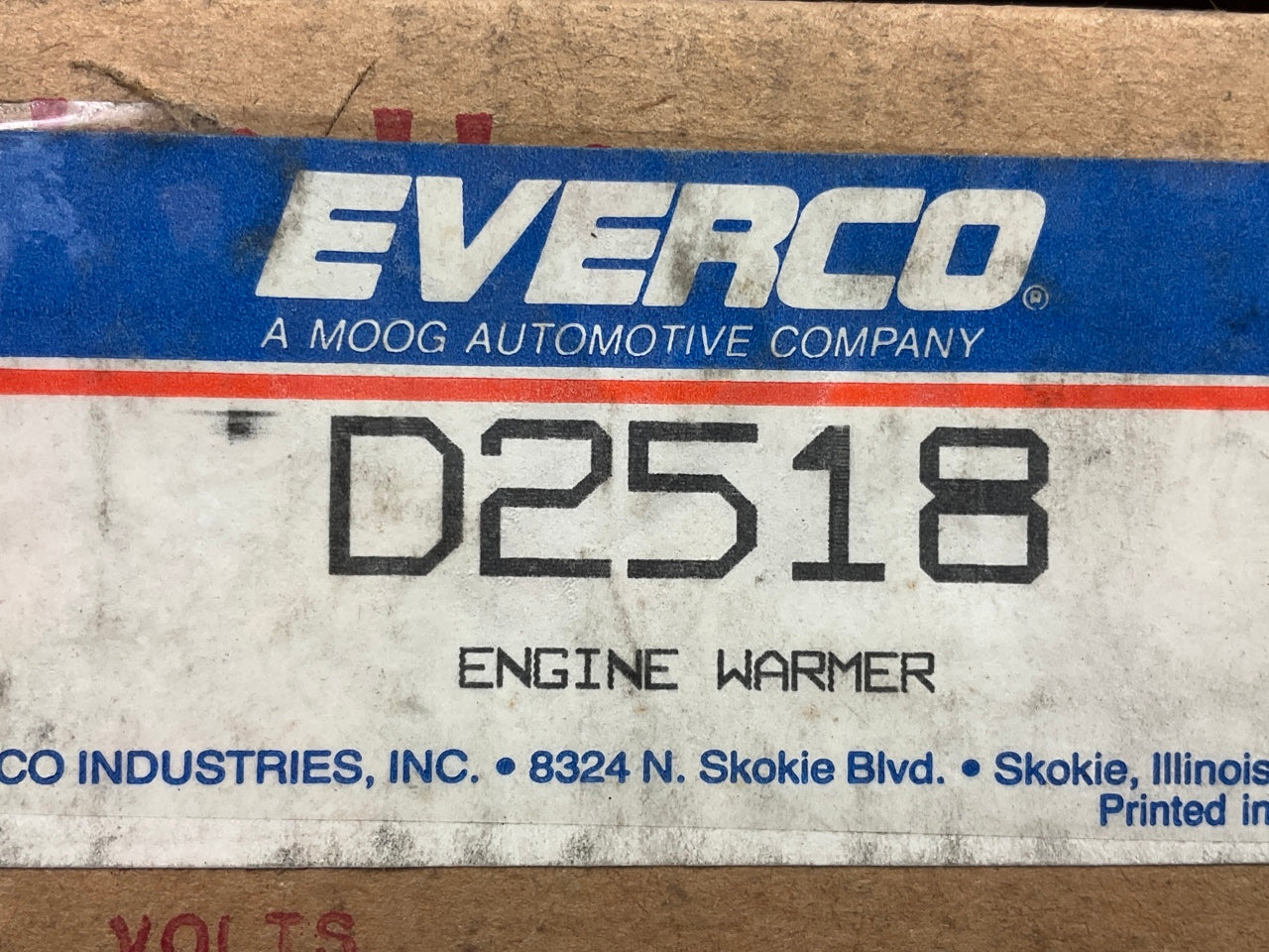 Everco D2518 Engine Block Heater, 1500 Watt For Cummins 215 235 265 280 300 370