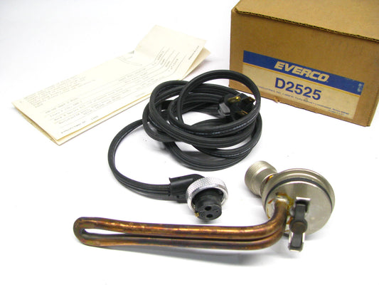 Everco 1500 Watt Engine Block Heater For MACK E6, EM6 W/ Smooth Bore Frost Plug